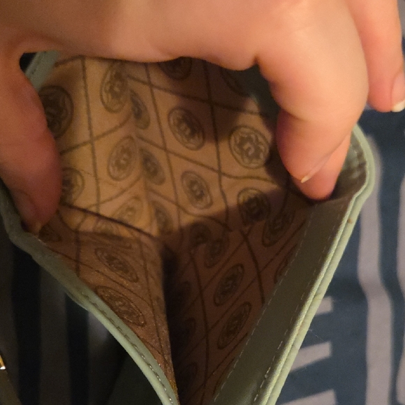 Nanette Lepore Sage Green Wallet and Patterned Card Holder - Picture 3 of 3